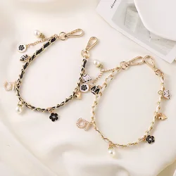 String skin pearl bracelet mobile phone chain