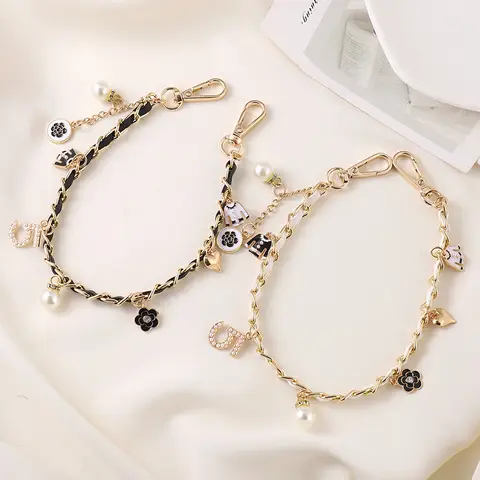 String Skin Pearl Bracelet Mobile Phone Chain