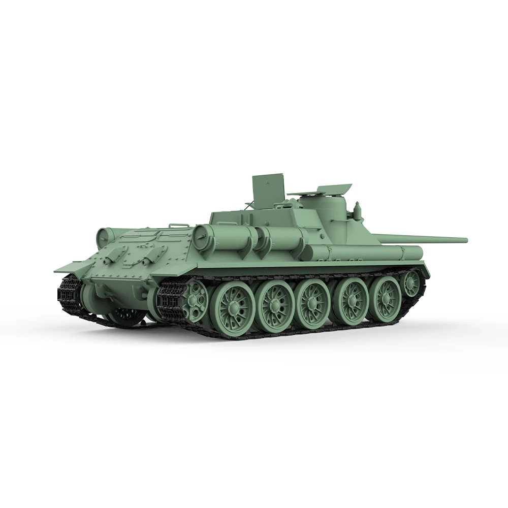 SSMODEL SS753 1/76 1/64 Soviet SU-100 Tank Destroyer Military Model Kit  Miniature Static