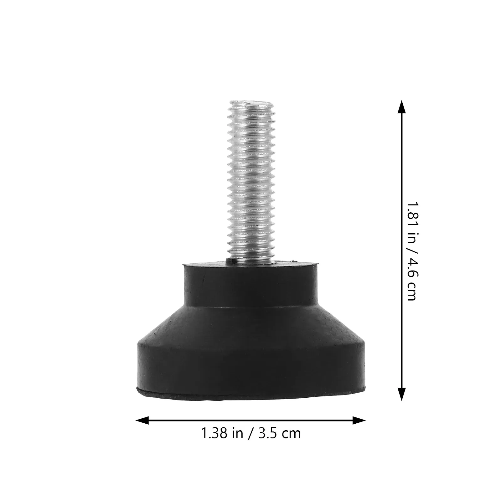 4Pcs Heavy Duty Adjustable Leveling Feet Metal Rubber Shock Absorbing Machine Furniture Table Leg Levelers for Uneven Floor