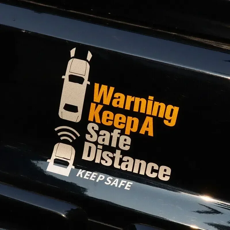 

Keep Safe Distance Safety Warning Windshield Car Sticker Vinyl Auto Decal Truck Motor Motorcycle Waterproof fsst