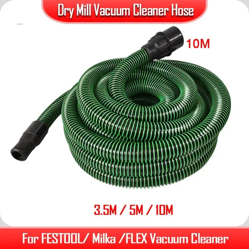 Шланг для пылесоса 3,5/5/10 м для FESTOOL/Milk/FLEX, сухая мельница, аксессуары для пылесоса, трубка, инструменты для очистки и полировки