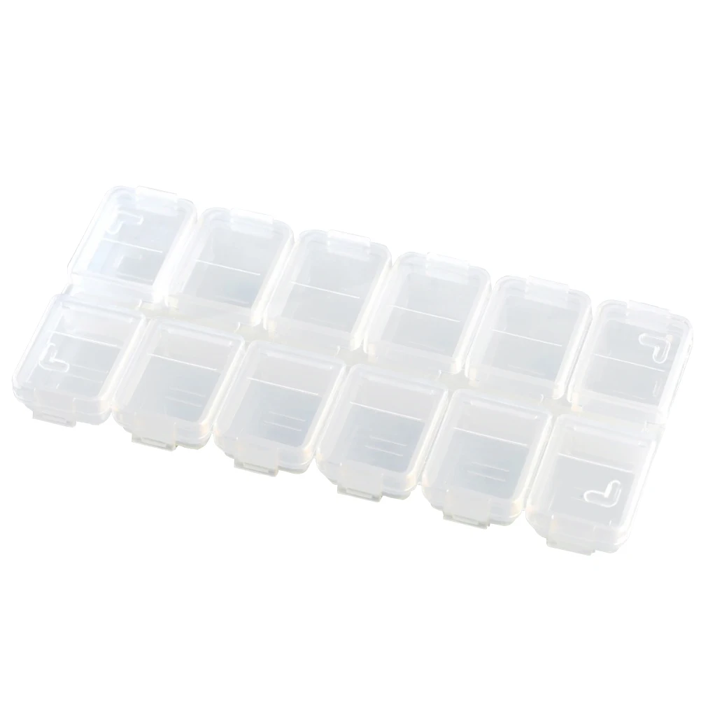 

12 Grids Jewelry Packaging Container Earring Organizer Japanese-style White Brooch