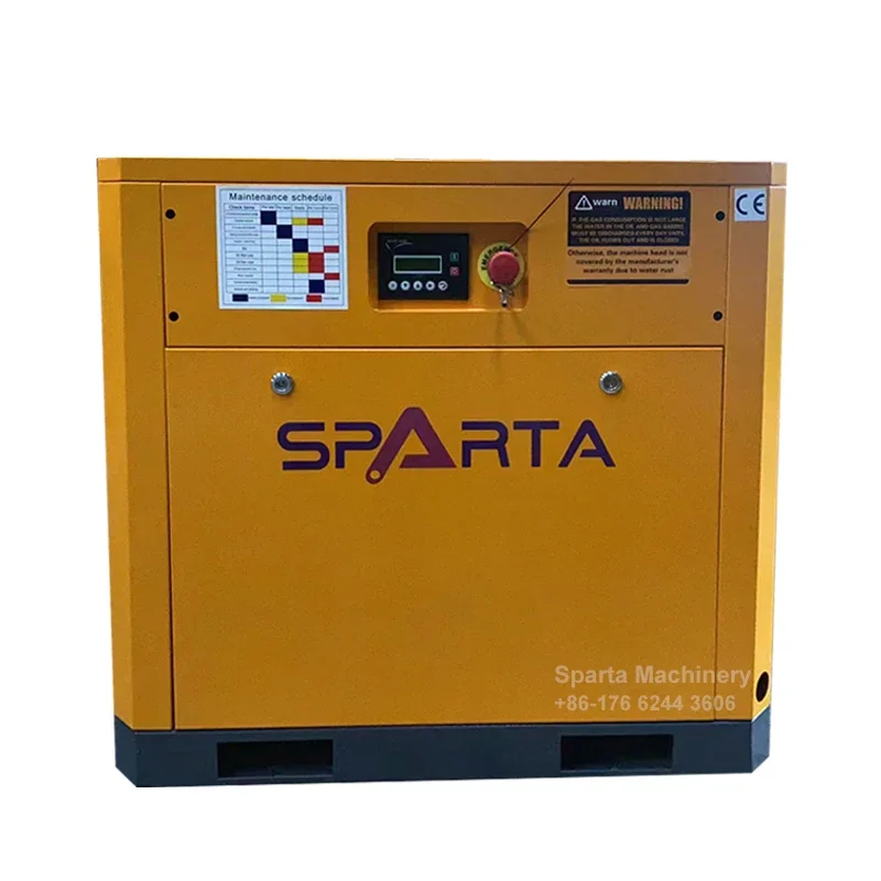 SPARTA 7.5kw Fixed Speed Air Compressor 10hp Electric Rotory Screw   for Industry