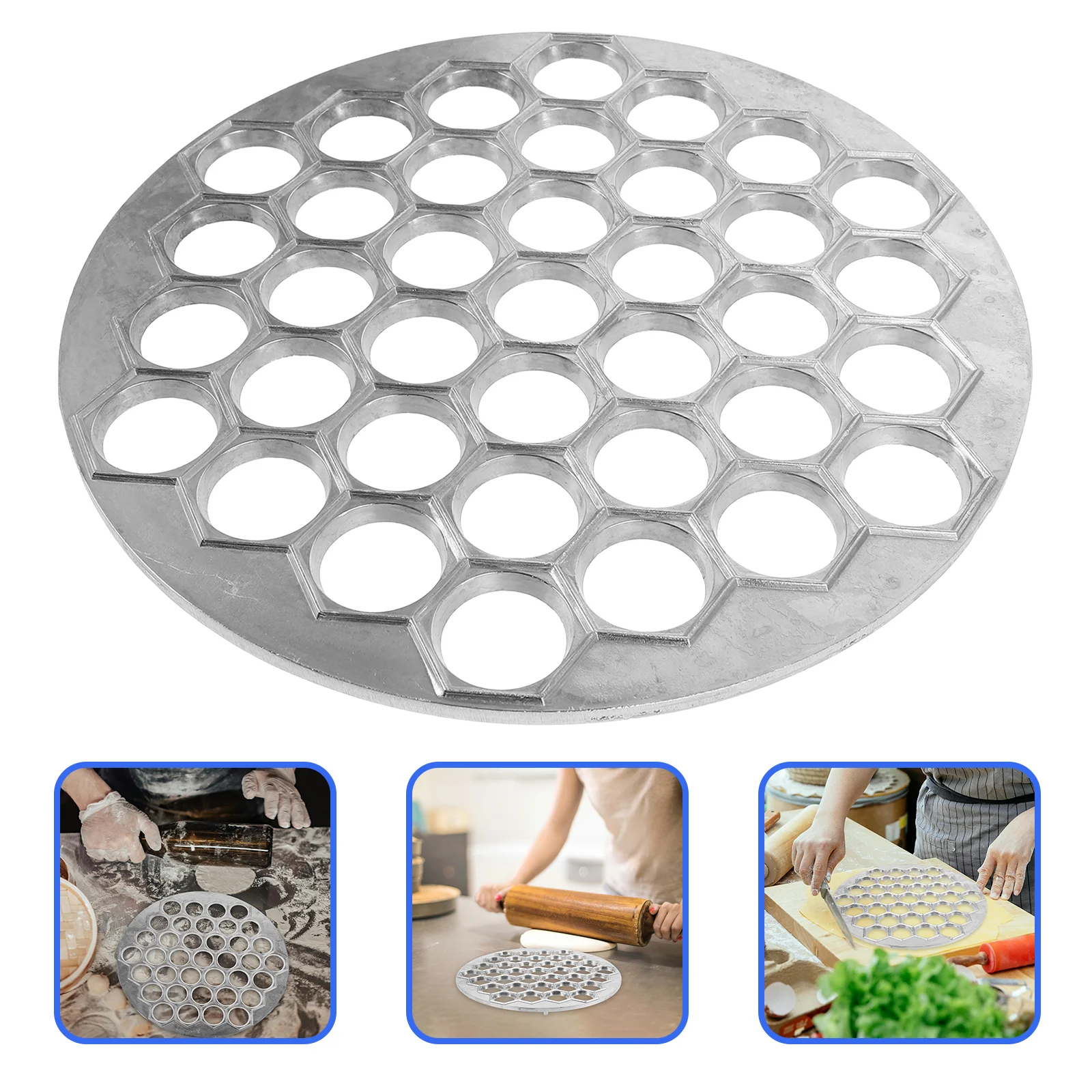 

Creative Dumpling Shape Dumplings Making Tool Mold Stamp Maker Alloy DIY Ravioli