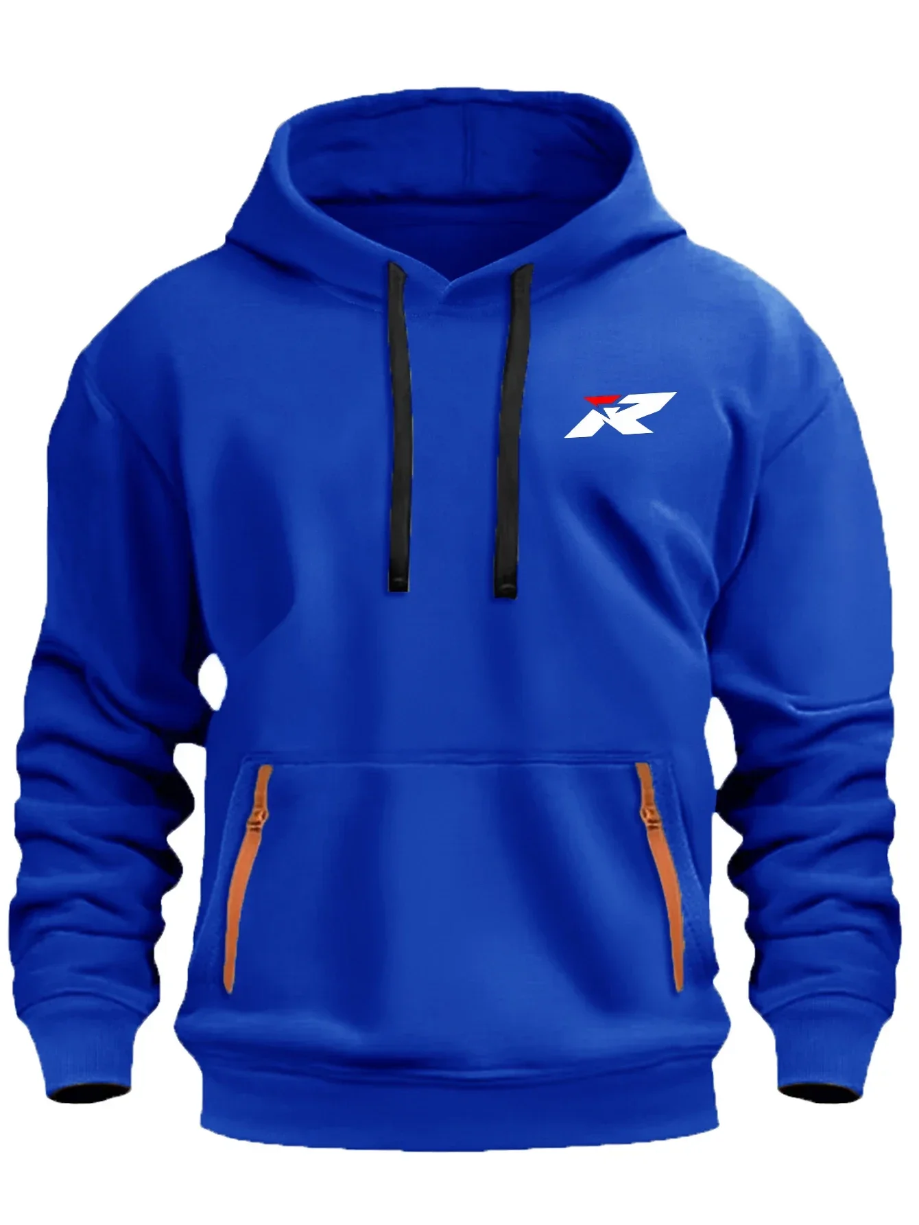 أزياء للجنسين هوديي مع شعار طباعة المتضخم الرباط مقنعين السترة S-XXXL، الكنغر جيب عارضة البلوز