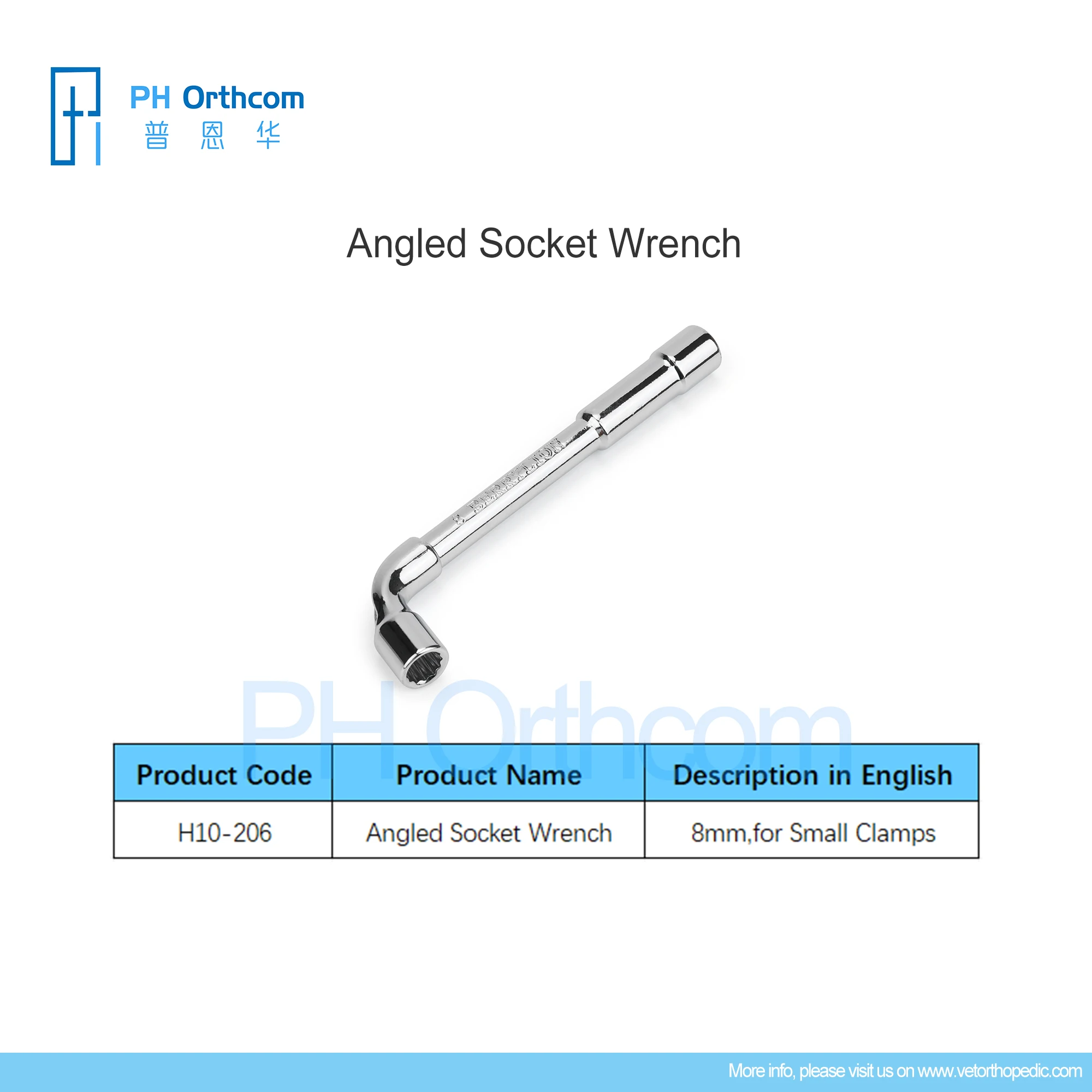 Angled Socket Wrench External Fixation Veterianria Mascotas Pets Orthopedic Surgical Tools Instruments Medical Equipments