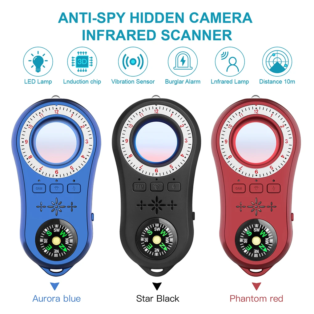 

Camera Infrared Detector Rechargeable Flashlight Anti-camera Locator