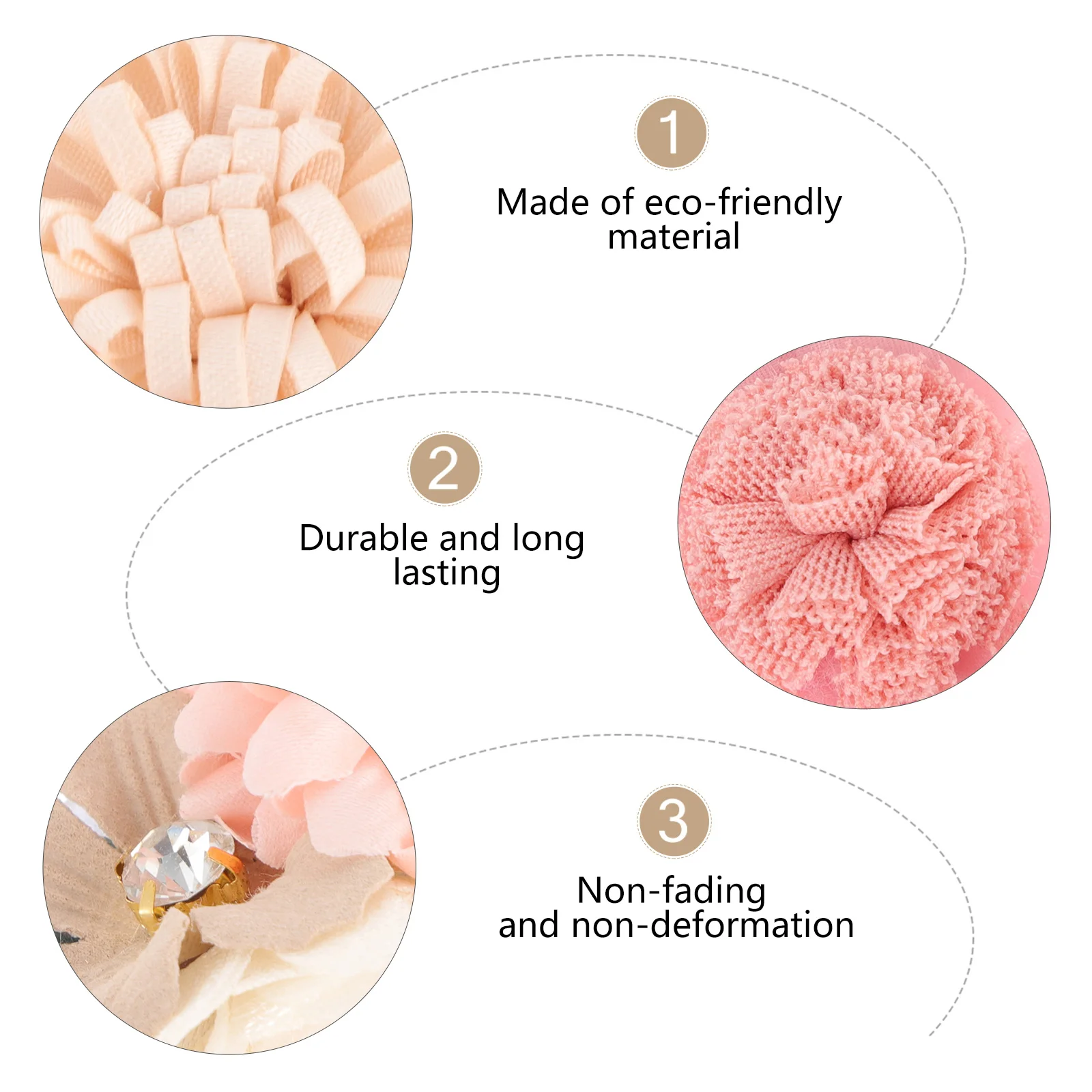 

3Pcs Artificial Flower Headdress for Girls Premium Cloth Floral Hair Clips Kids Party Wedding Photo Accessory Children Bridal