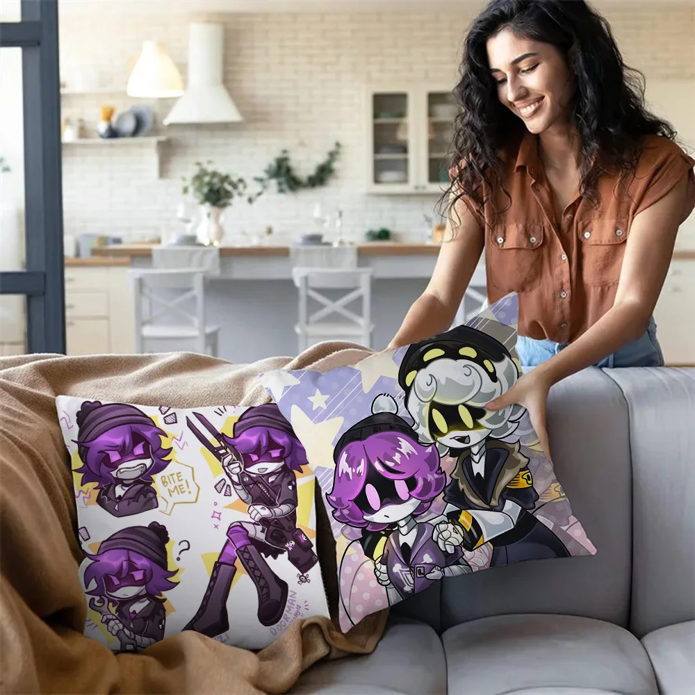 M-murder-Fundas de almohada para Drones, cubierta de cojín de felpa corta con estampado de doble cara, decoración de sofá de dibujos animados para