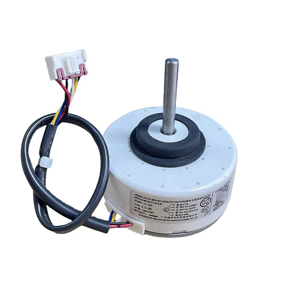 Inverter Air Conditioner Motor 20W WZDK20-38G(ZKFP-20-8-6) Brushless DC Motor DC280V 1300r/min Air Conditioning Fan Motor