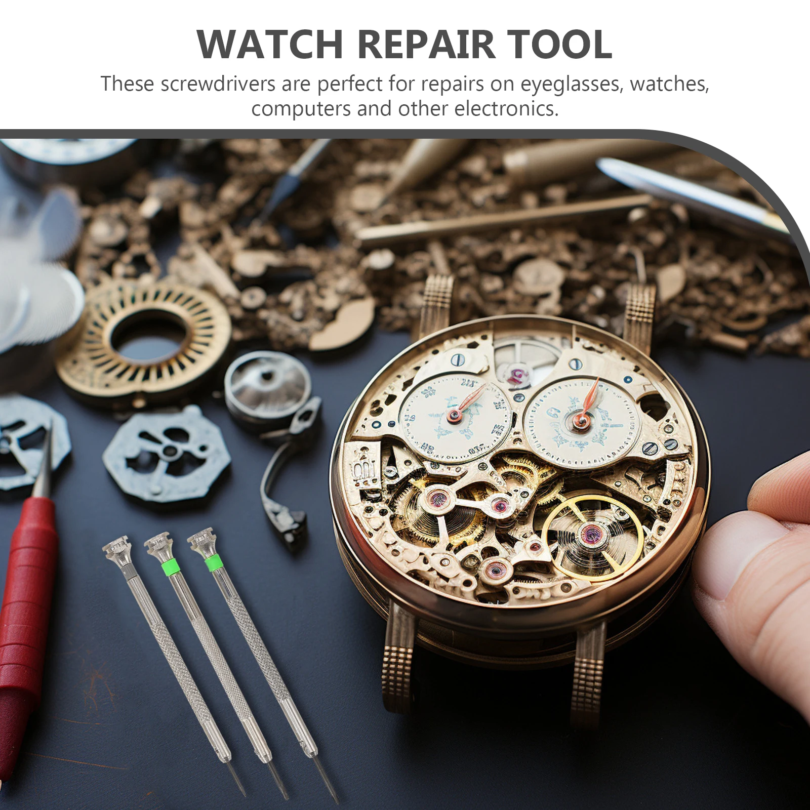 

1 set 1 Set Small Precision Screwdriver Set For Watch Clock Repair Tools Electronics Watchmaker Repairing Kit Work Tools