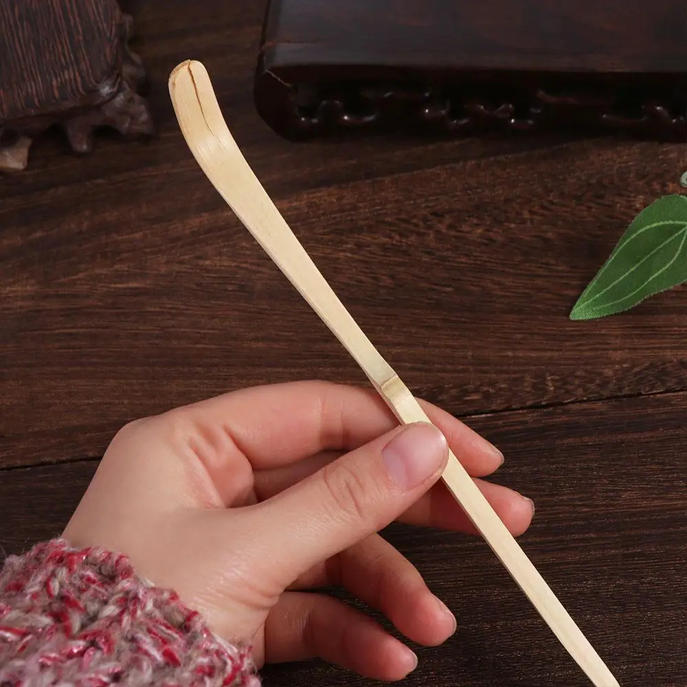 Traditional Bamboo Matcha Sticks Spoon Handmade Professional Tea Leaf Spoon 18cm Tea Ceremony Utensils Tea Lover