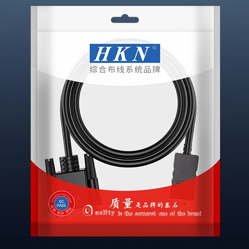 HKN DP naar VGA Adapter Kabel Man op Man Converter HD 1080P Display Port DP VGA Kabel Voor TV Box PC Laptop Monitor Projector