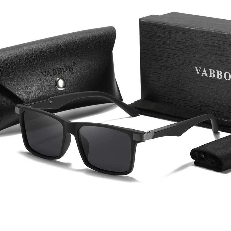 نظارات Vabbon عالية الجودة مضادة للضوء الأزرق لقصر النظر للرجال، نظارات طبية مخصصة، نظارات مسطحة عصرية مضادة للتعب، إطارات ريترو، نظارات فوتوكروميك 855