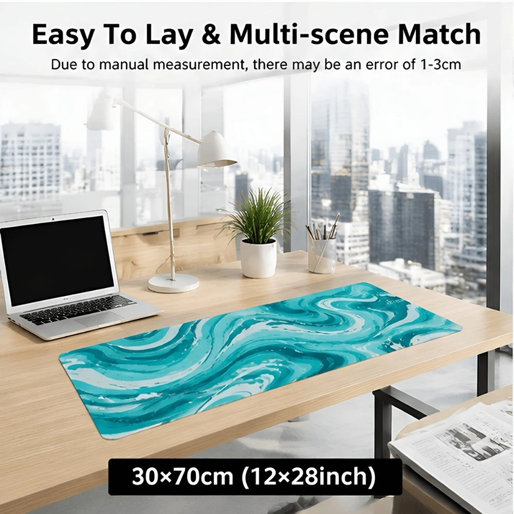 Original dark blue marble print in a simple style, suitable for office and home office desk users, suitable for work