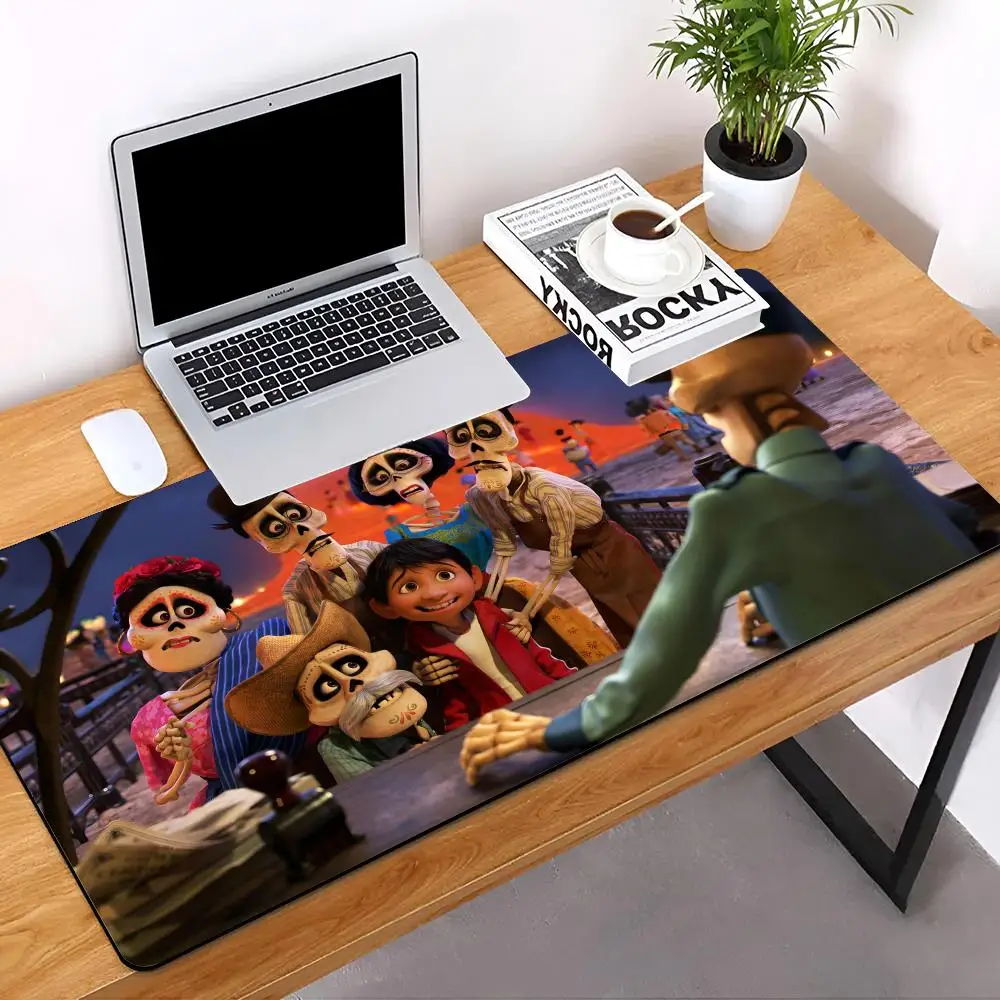 

D-Disneys Coco MINISO Mouse Pad Mouse Mat Desk Mat With Pad Gaming Accessories Prime Gaming XXL Keyboard Pad Padding Mat