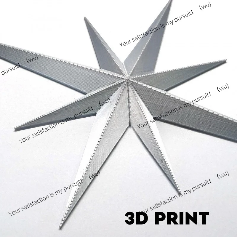 Plastic Starburst Decor Christmas Charm Big Octagon Wall Decor