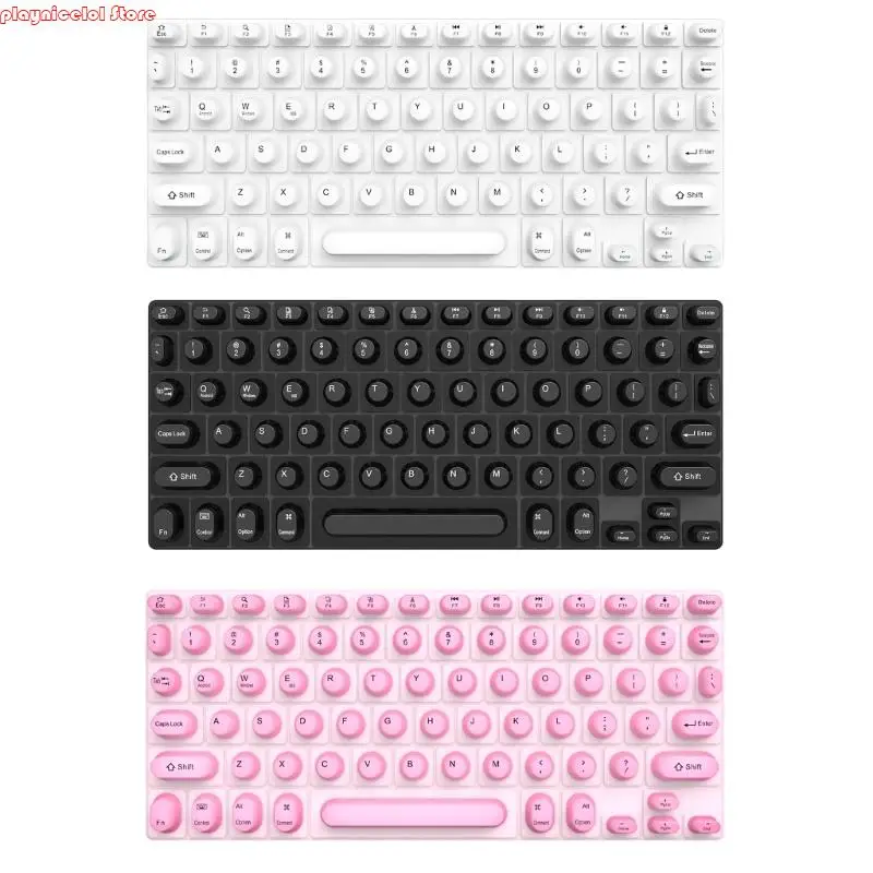 

E8BA AntiDust Silicone Laptop Keyboards Cover Elevateds For Comfortable Typing With Long Nails
