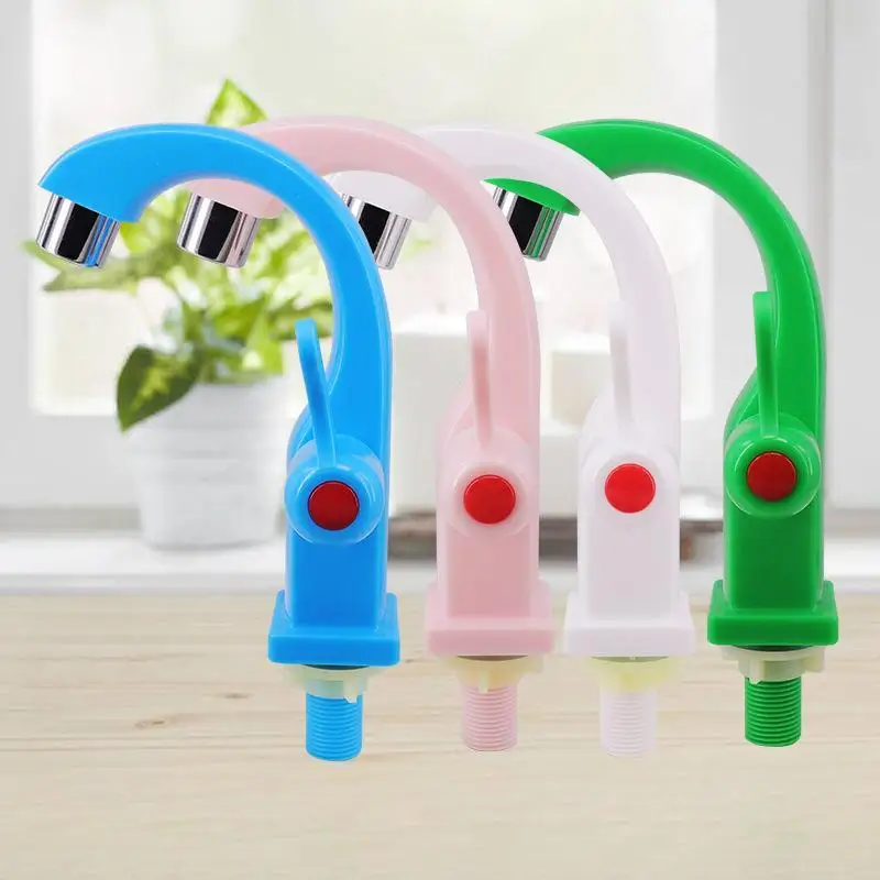 Plastic Single Cold Water Tap With Switch Basin: Faucet Replacement Bathroom Kitchen Kindergarten