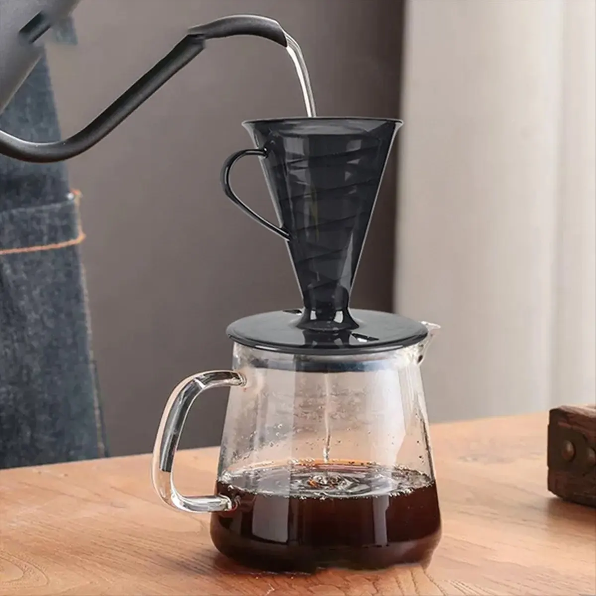 A56K Filter Cup Coffee Filter Home Office Spiral Hand Brewed Coffee Filter Cup B