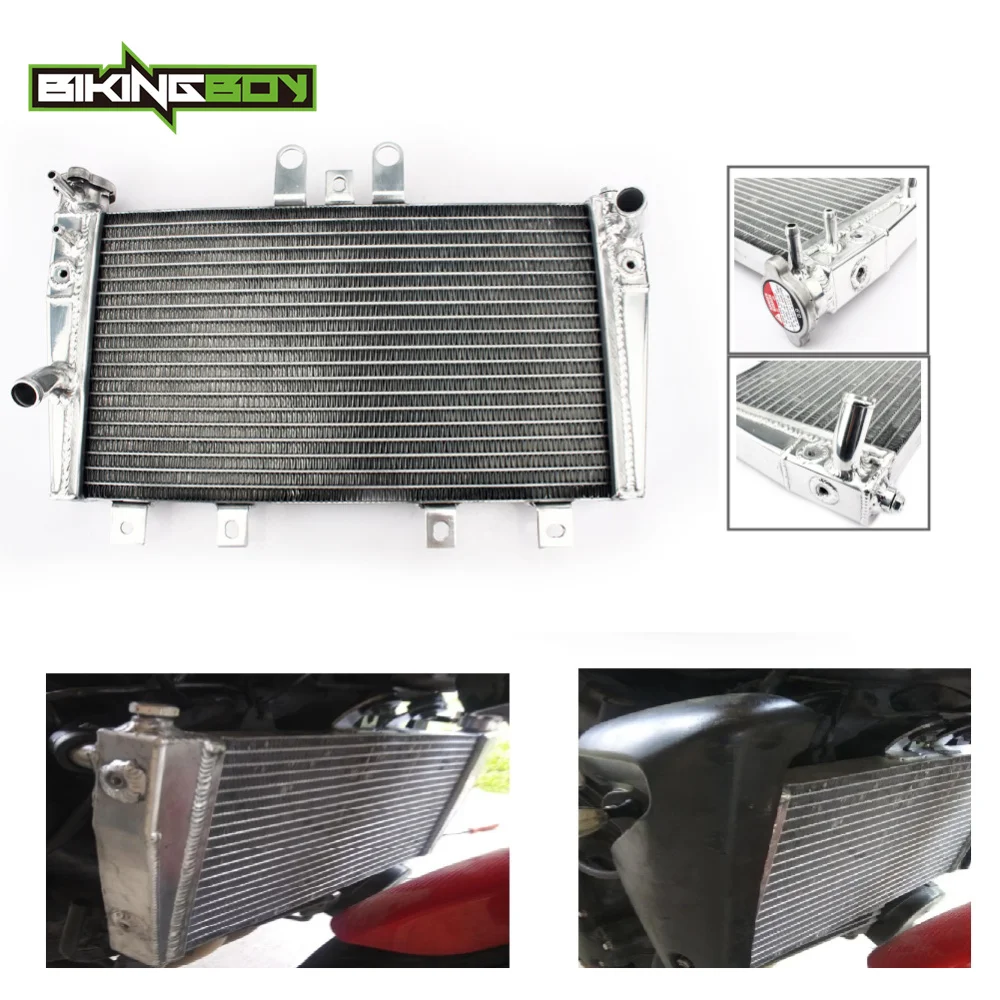 BIKINGBOY For Triumph Speed Triple 1050 05 06 07 08 09 10 11 12 13 14 15 16 17 18 Engine Radiator Cooling Water Cooler Polished