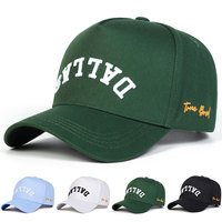 Unisex DALLAS Letter Embroidery Baseball Caps Spring and Autumn Outdoor Adjustable Casual Hats Hip Hop Hat Sunscreen Hat