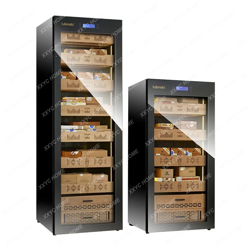 Constant Temperature and Humidity Electronic Cigar Cabinet Cedar Wood Large Capacity Stepless Frequency Conversion