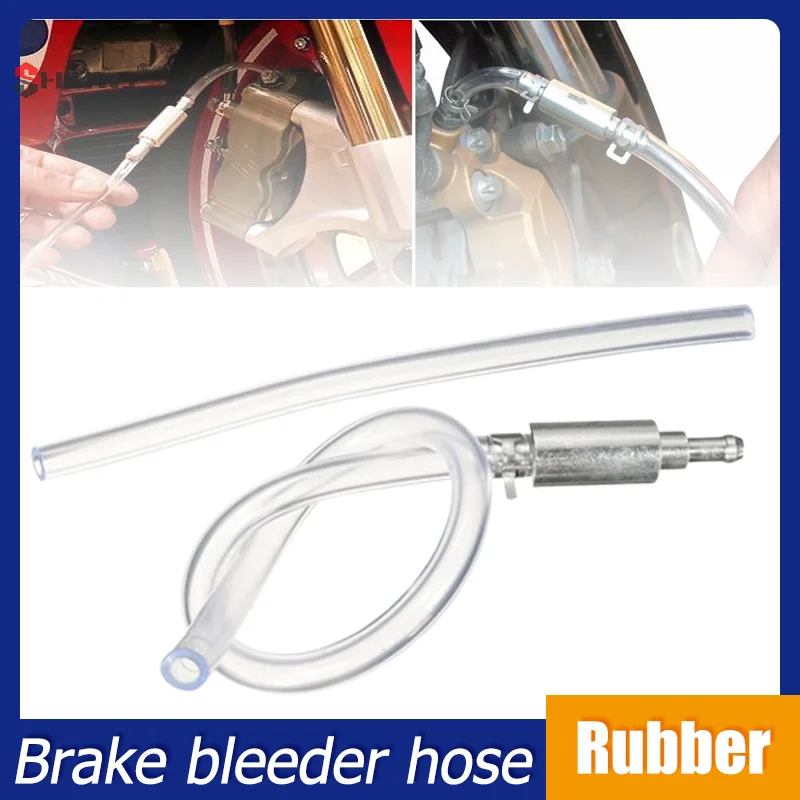 Hydraulic Brake Bleeder Hose Lockable Automotive Brake Fluid Bleeder Bleeding Hose With Non Return One Way Check Valve Car Tool