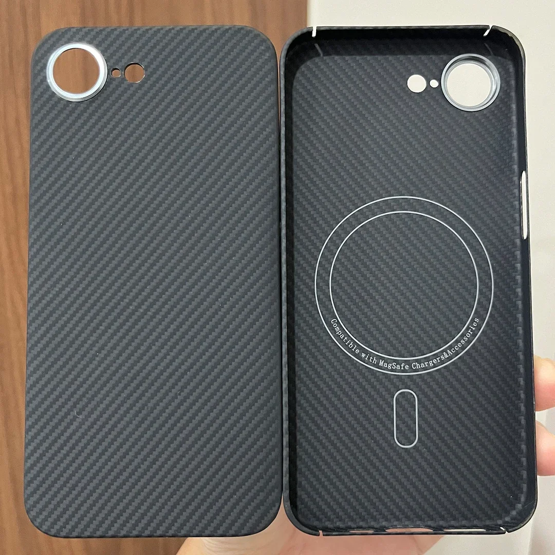 حافظة هاتف مغناطيسية من ألياف الكربون الأراميد 600D لهاتف Magsafe iphone 13 14 15 16 16e Pro Max 5G ProMax i14 i15 i16 256/512