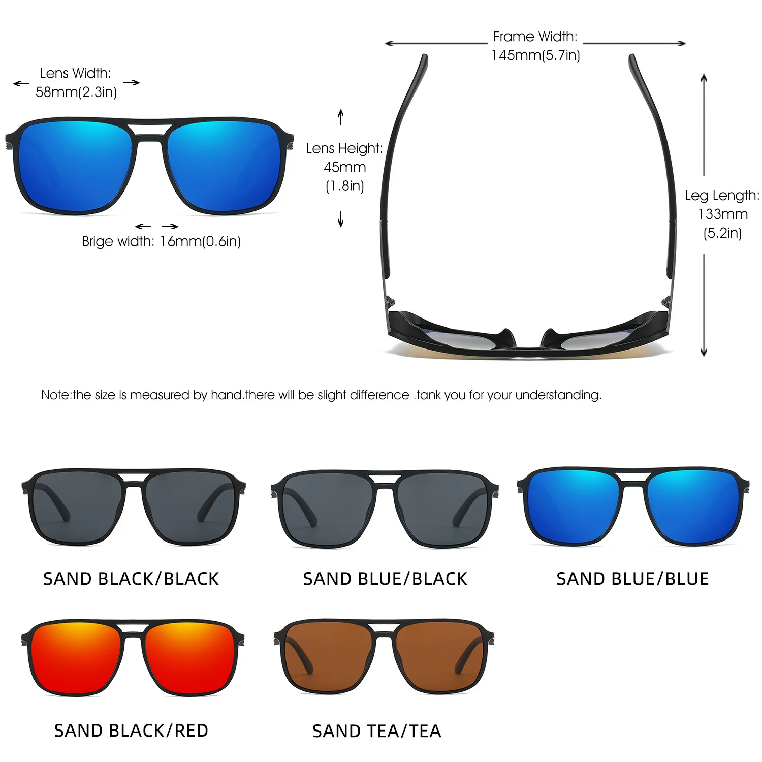 Men\'s Square Punk Series Polarized Sunglasses Outdoor Fishing Cycling Glasses Driver Driving Sunglasses for Boy