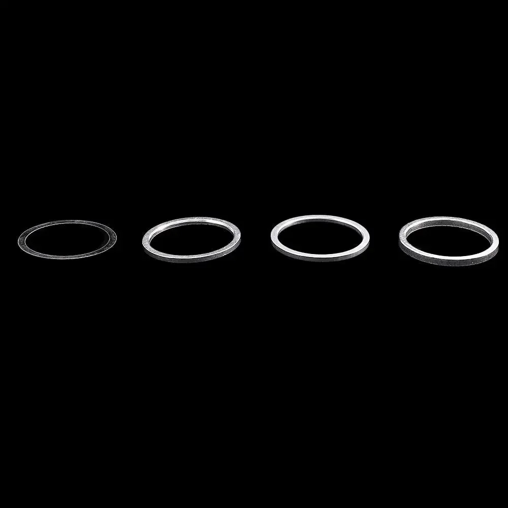 Aluminum Alloy 6pcs Bike Headset Ring Fine Tuning Bike Front Fork Bicycle Headset Spacer Spacing Pad Adjusting Washer Gasket view 6