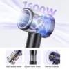전문 고속 헤어 드라이어, 110000RPM 브러시리스 콜드 핫 블로어, 저소음 홈 살롱 헤어 드라이어, 빠른 건조, 1600W 4