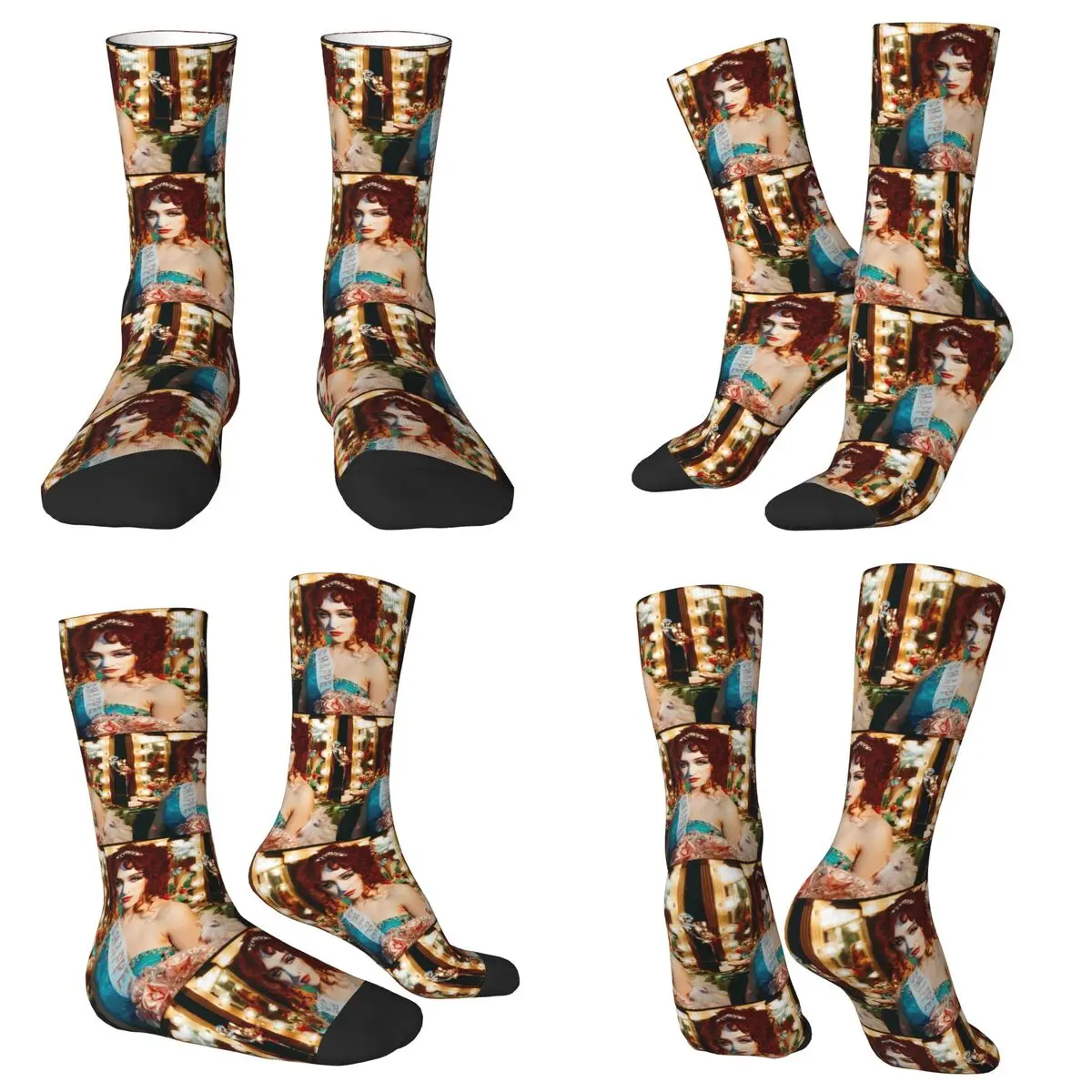 

Chappell Roan Midwest Princess Socks Harajuku Super Soft Stockings All Season Long Socks Accessories for Unisex Christmas Gifts