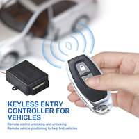 12V Car Door Lock Keyless Entry System Kit 2 Button Remote Control Auto Locking Security Keyless Entry Kit Remote Trunk Release