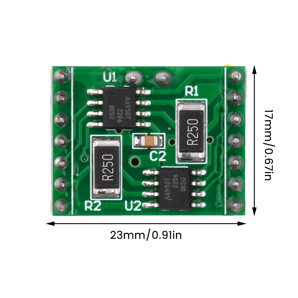 DC7.6-40V A4950 Dual Brush Motor Drive Module Performance Super TB6612 2A DC Brush Motor Driver Board