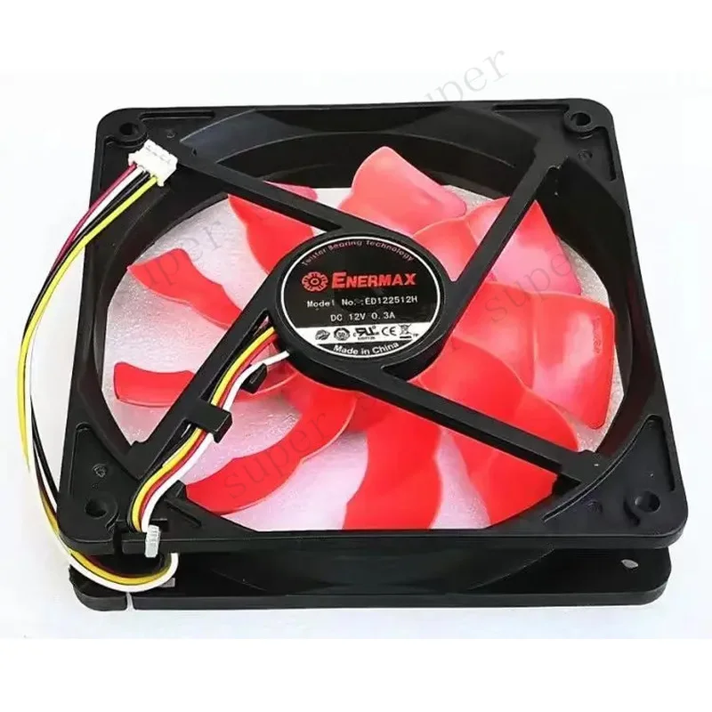 New 120mm Cooling Fan 12cm 12025 12cm Fan ED122512H 12V 0.30A Power Supply Special 4-Wire Speed Regulation