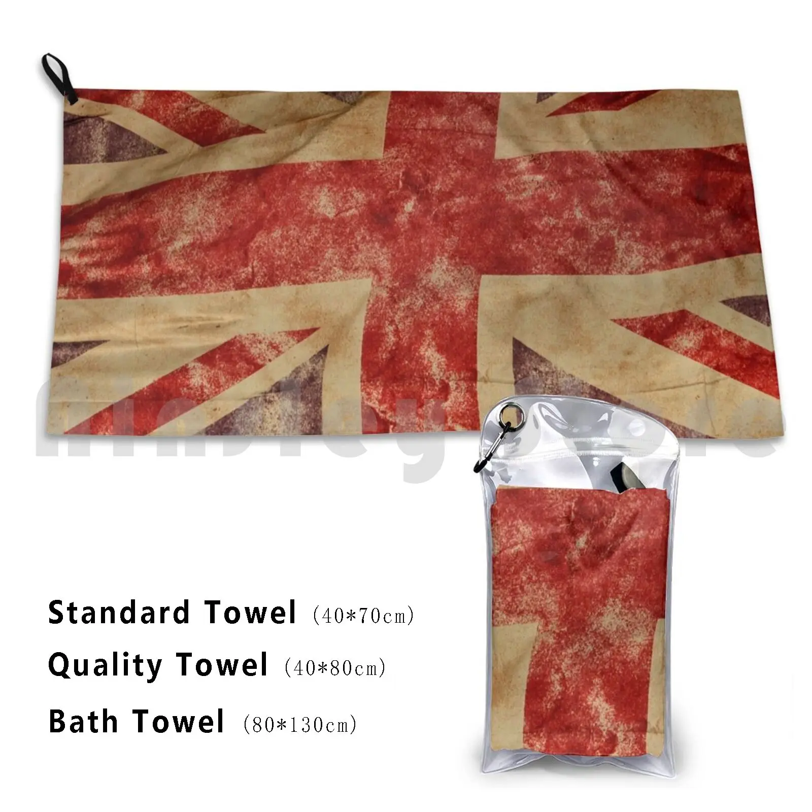 Union Jack Flag-Great Britain-British Flag-London-England Custom Towel Bath Towel Flag Union Jack