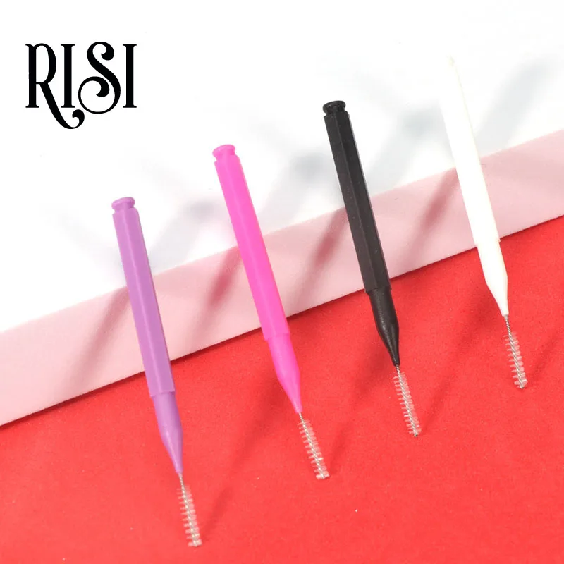 Gratis RISI Brow Lamineren Gereedschap Mini Brow Brush Brow Lift Brush Lamineren 10 stks/zak Wegwerp Brow Lamineren Borstel