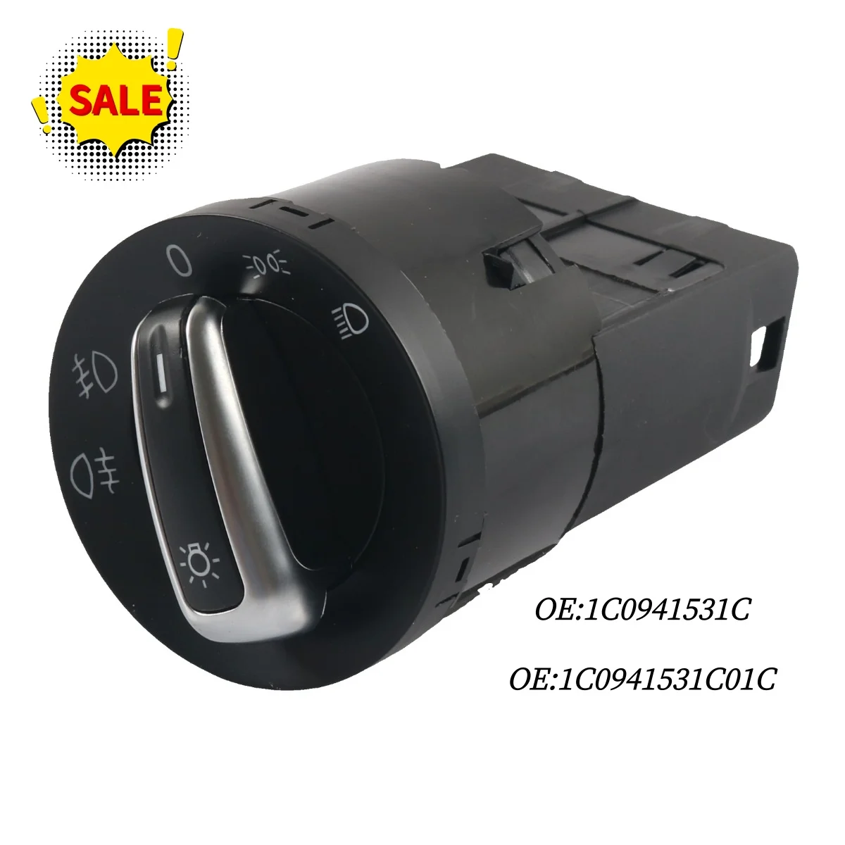 A10978-01 Headlight Control Switch For Volkswagen Car Fog Light Control Switches, OE: 1C0941531C / 1C0941531C01C / 1C0941531C20H