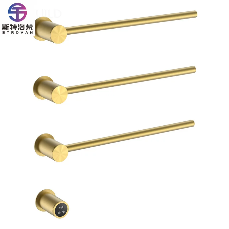 

Modern Bathroom Wall Mounted Best Gold Towel Radiator Electric Dry Towel Rack