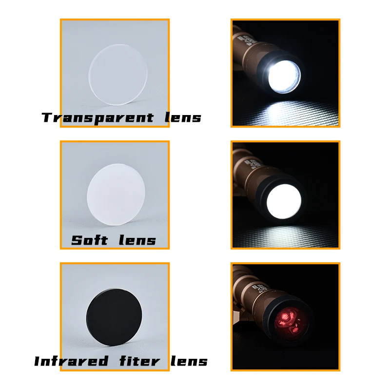 Airsoft Taktische M300 M600 X300 X400V Schutz Jagd Surefire LED Taschenlampe Abdeckung Benutzerdefinierte Objektiv Schutz 25,4 MM 28 MM 30 MM 26mm