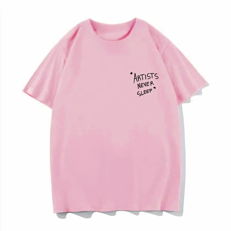 Fun English Letter Printed Men's and Women's Cheap Clothes Fashion Trend Short Sleeved Summer Y2k Personalized Casual T-shirt