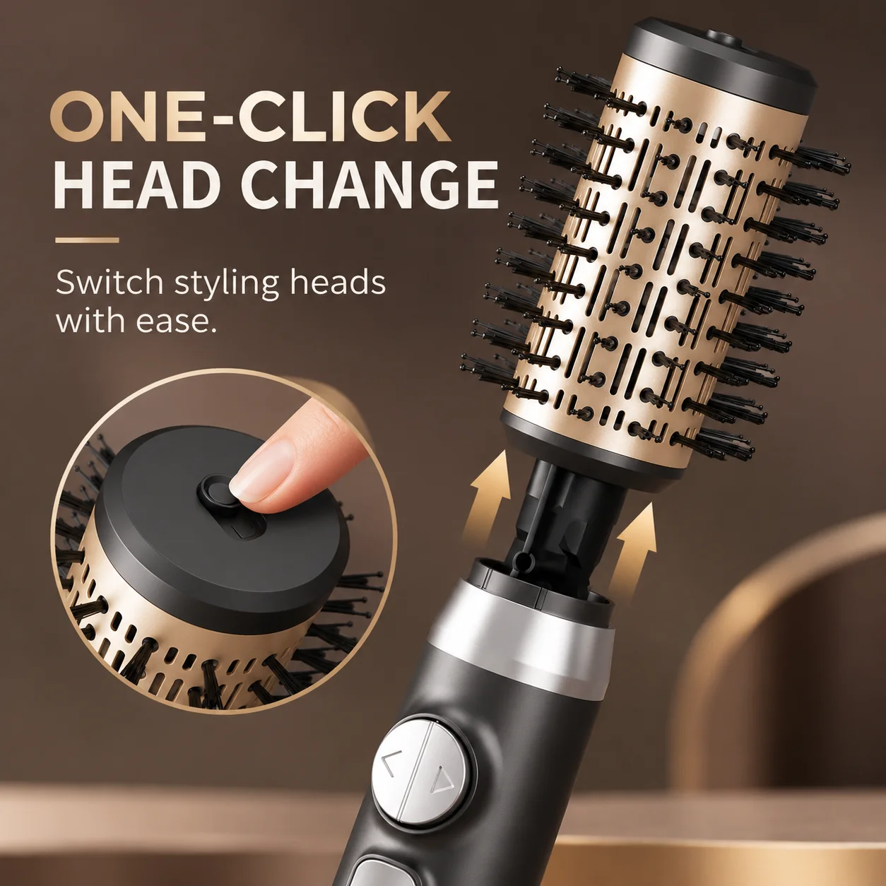 Professional Salon Home Hair Styling Hot Air Combo Warm-Air Brush