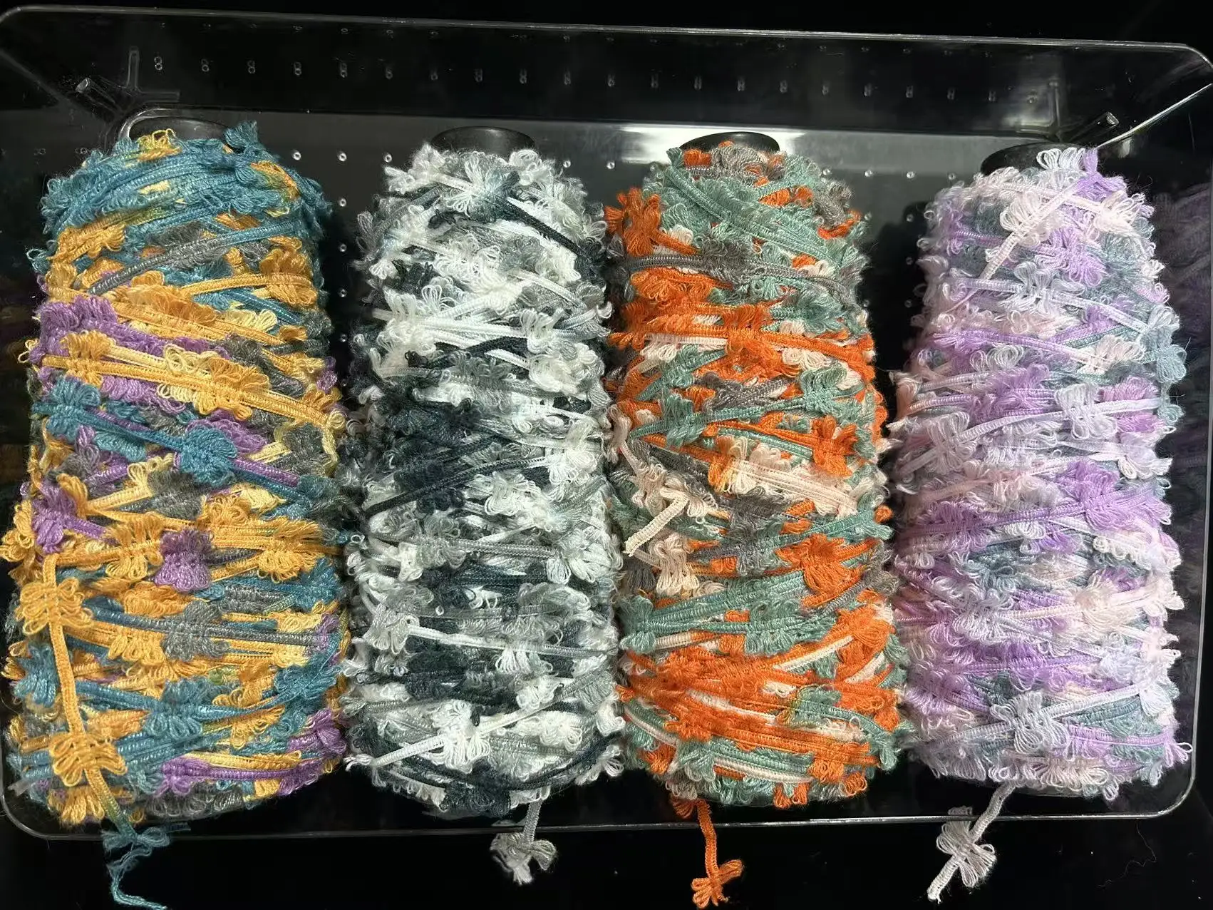 Bloom Space Dyed Dragonfly Yarn 100g, Flower Texture Soft Yarn for Knitting Crochet, Variegated Chunky Yarn, DIY Scarf Sweater