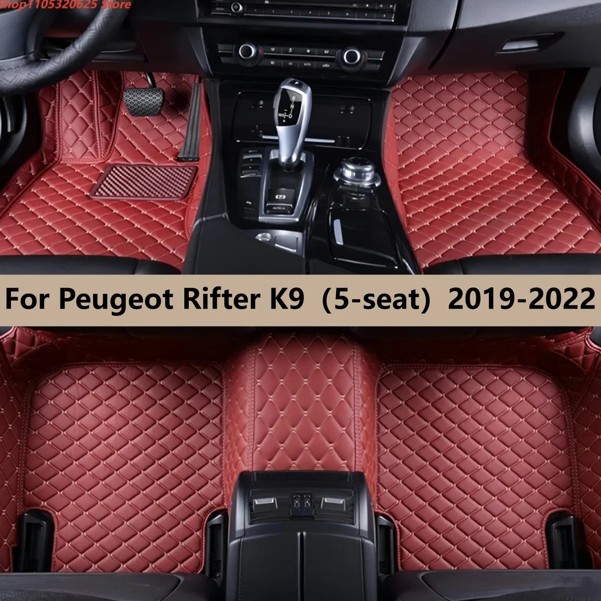 

Автомобильные коврики для Peugeot Rifter K9 2019 2020 2021 2022 (на 5 мест), аксессуары для интерьера, искусственная кожа