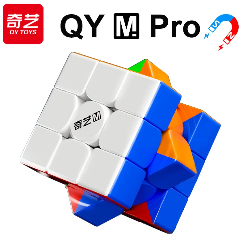 

QiYi Speedcube M Pro Magnetic Magic Cube 3x3x3 Professional 3x3 QY 3M Speed Puzzle 3×3 Children Fidget Toy Gift Game Cubo Magico