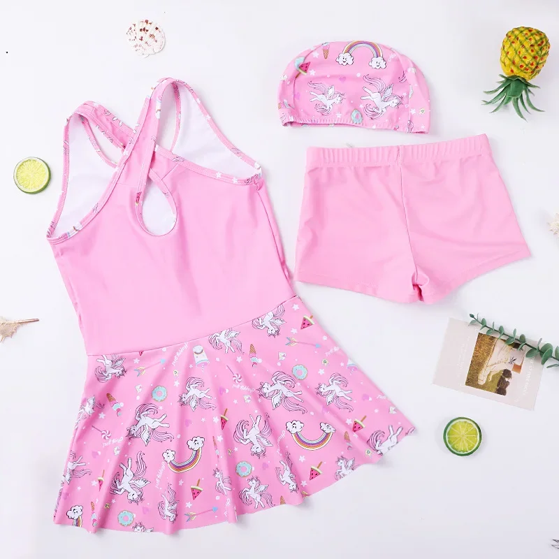 Maillot de bain косплей licorne pour enfants, combinaison en dentelle plissée pour filles d'âge (22) и 3) filles