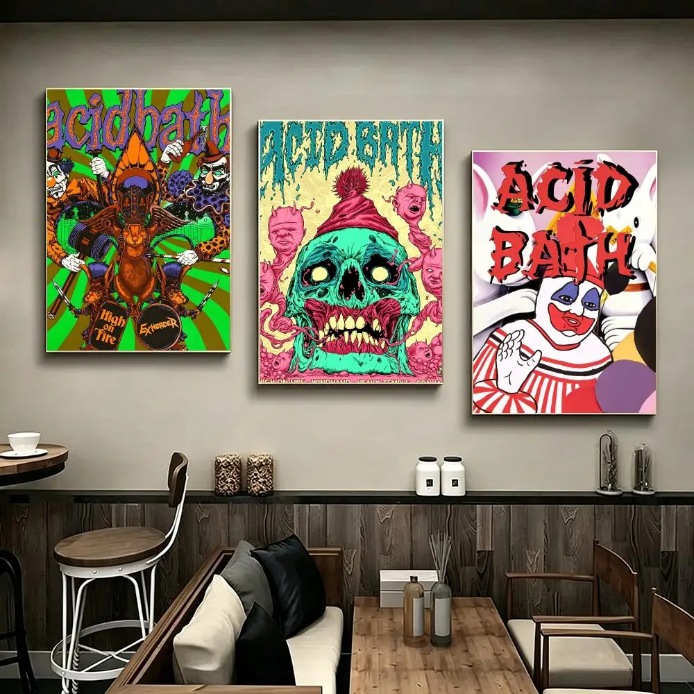 Band Acid Bath Poster Poster HD Printing Modern Minimalist Style Wall Art Home Decor For Office Bedroom Gift