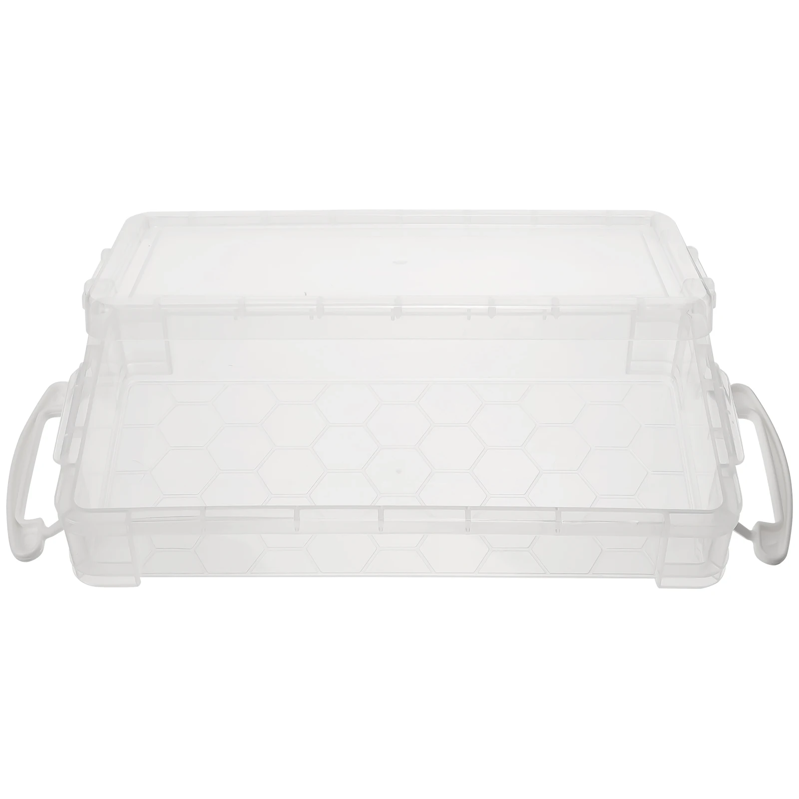 

Clear Pencil Box Large Capacity Plastic Stationery Storage Organizer For Pens Pencils Crayons Lightweight Transparent Pen Holder